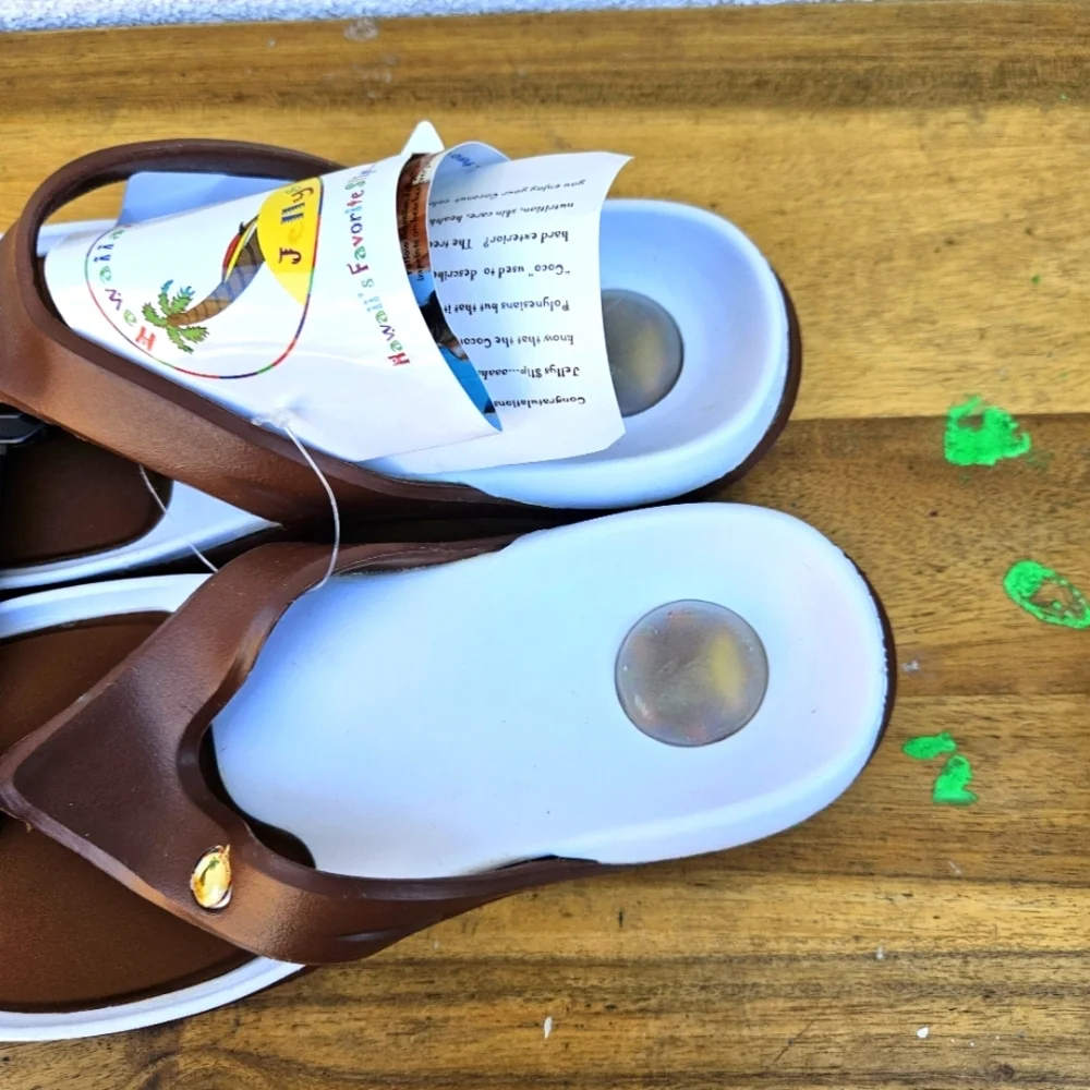 Hawaiian Jellys Ultra Comfort Coconut Fruit Unisex Flip Flop Sandal Wome… - Picture 11 of 16
